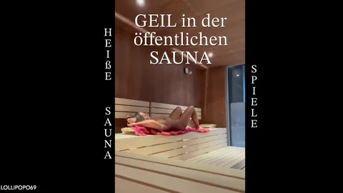 AWESOME in the public SAUNA!