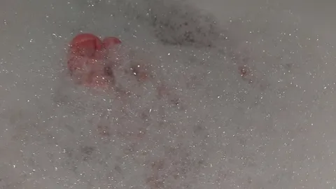 Füsse,baden nach einem langen Tag