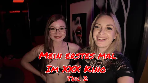 My FIRST TIME at a porn cinema: Mud-slinging – Wild threesome, bareback – Part 2