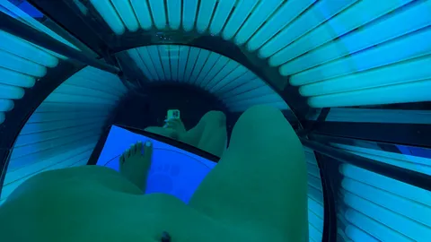 Watch how I spend my time at the tanning salon.
