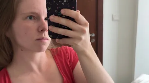 Teen with full breasts and large nipples