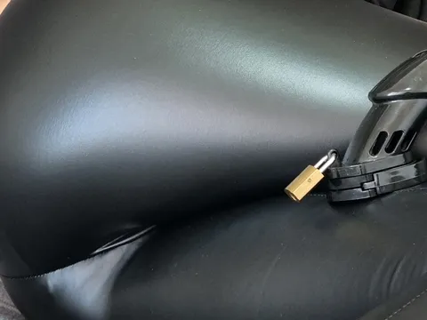 Locked & Leaking for Leather 💦🔒