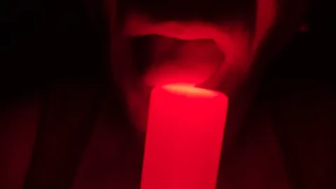 Geile Session mit dem leuchtstab