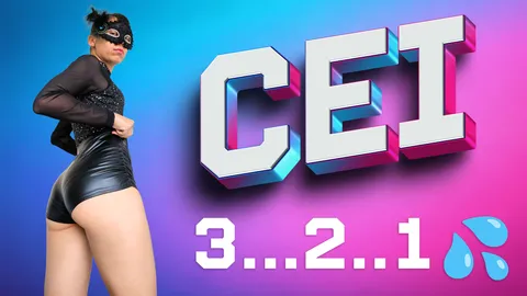 CEI Countdown | Edge, Cum on Face & Lick for Mistress | Pathetic Loser Locked Under My Ass