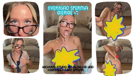 Overload: Cum-Hungry (Jerk-off guide with blowjob and fake cum 💦)