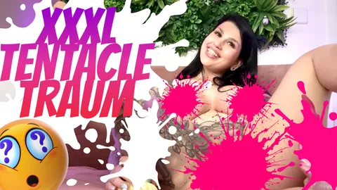 XXXL TENTACLE DREAM! Will my delicate little p***y be able to take it?