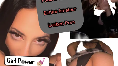 Heisse echte Lesben Amateur Session mitten in Berlin