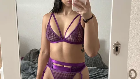 Asian woman in new sheer lingerie 🔥