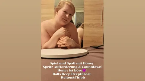 Fun and games with Honey | S****t challenge & countdown | Honey’s being naughty😈 | Balls-deep deepthroat | Riding & titjob