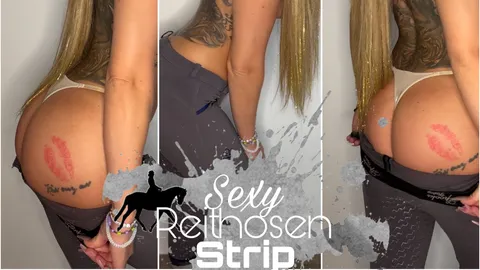 Sexy riding breeches strip 🥵😏