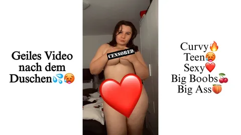 Sexy Video nach dem Duschen 🥵💦 Lass meine hüllen falllen💋