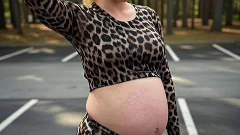 Pregnant street whore Saskia gives a blowjob to a big cock in the car for 10 euros
