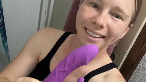A purple dildo, or would you prefer a real cock?