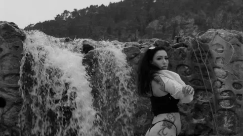 Photo shoot at the waterfall