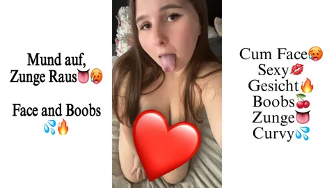 Open your mouth, stick your tongue out, you slut!😈👅🥵