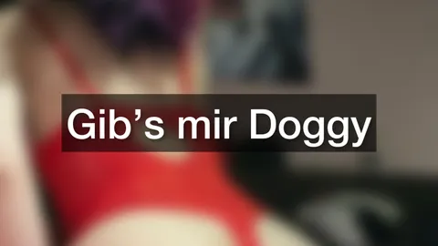 I'll do it doggy-style