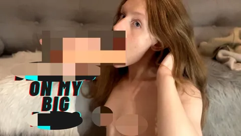 Blowjob on my big dildo