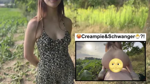 C******e and PREGNANT on the first date?!?😰🥵 He’s filling my young p***y right in the middle of the FIELD?!?🤤🎂🍆