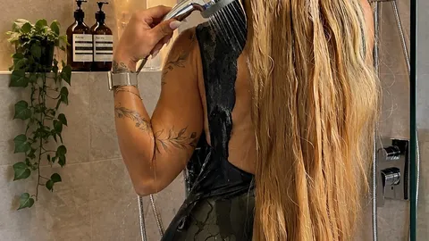 Latex shower orgy