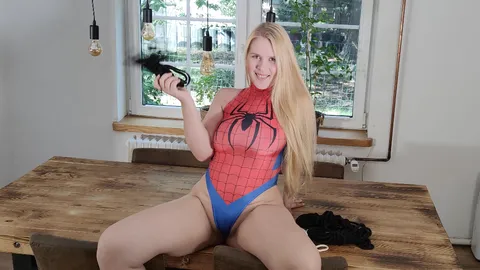 Spider-Maja gets caught in the web and fucked hard! 🕸️💦