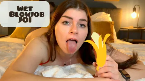 An extremely wet blowjob