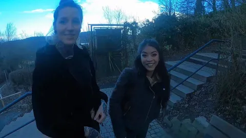 SPONTANEOUS OUTDOOR S*X WITH KIM AND A STRANGER
