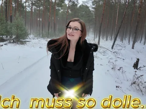 P**i im Schnee! Ich Kann es nicht mehr halten!! Natursekt Trifft Natur
