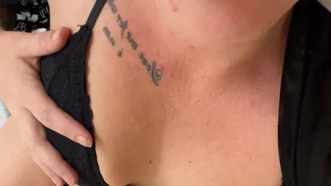 In the morning in a bathrobe… her p***y right up close