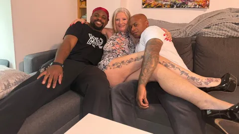 Two BBC caretakers and a blonde – a steamy toilet clean! Part 1