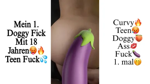 My first time doing it doggy-style at 18 🥵🍑💦