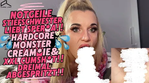 HORNY STEP-SISTER GETS A MONSTER C******E & C*****T!!