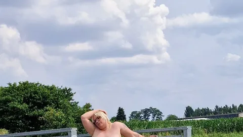Ausgezogen auf der Brücke